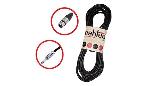 Cable Xlr Canon Hembra A Plug Mono 3 Metros Cab-tec 0