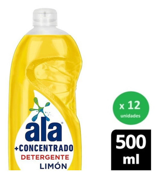Caja Detergente Lavavajillas Ala Ultra 500cc X12u- 0