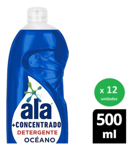 Caja Detergente Lavavajillas Ala Ultra 500cc X12u- 1