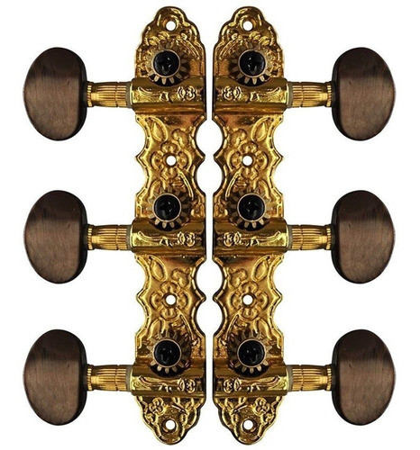 Clavijero Dorado Profesional Para Guitarra Clasica Criolla 0