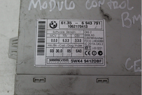 Modulo Control Bmw E90 2,5 Cm-404 0