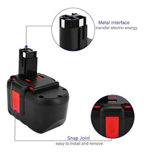 Exmate 24v 3.5ah Ni-mh Batería Para Bosch Bat030 Bat031 Bat2 0