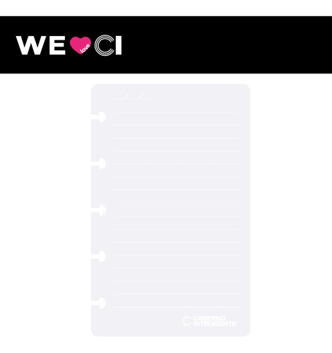 Refil Pautado Linha Branca Inteligine 120g 1