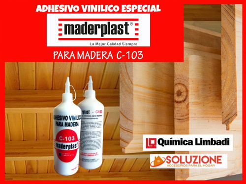Pegamento Adhesivo Vinilico Maderplast C-103 1kg Cola 1