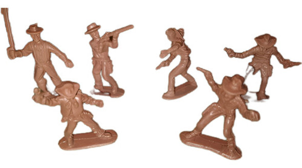 Lote Cowboys Pistoleros Juguete Años 90 Soldaditos 0