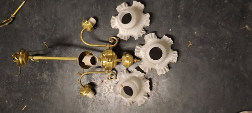 Lampara Colgante - Araña De Bronce 3 Luces- Liquido Mudanza! 1