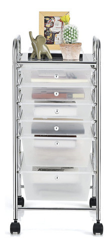 Carrito Organizador Baño Cocina Multiuso 6 Niveles Rueda Met 0