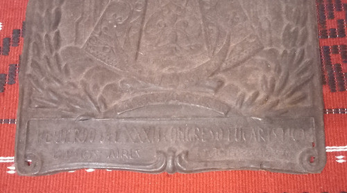 Antiguo Recuerdo Chapa Virgen De Luján Congreso 1934 1