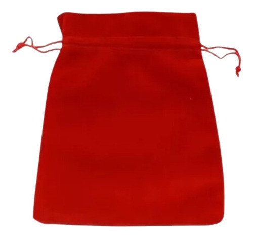 150 Saquinhos De Veludo 8x10cm Vermelho 0