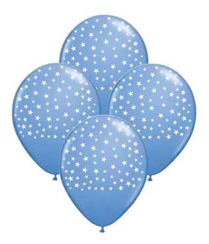 Globos Estrellitas Lila 50 Unid De 12 Pulgadas Chirimbolos 1