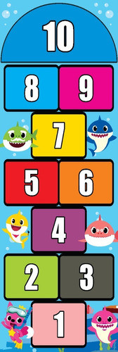 Tapete Ilustrativo Lona Jogo Pedagógico Amarelinha Brincar 0