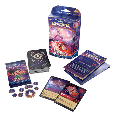 Mazo De Inicio Disney Lorcana Shimmering Skies Para Niños +8 0
