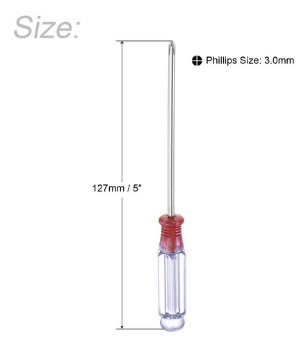 Destornillador Phillips Mini Uxcell, Cabeza Cruzada De 3,... 1