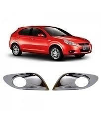 Par Apliques Moldura Cromada Farol Milha Jac J3 Turin 1