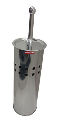 Escobilla Cepillo P/baño Acero Inox. C/tapa - Ferrejido 1