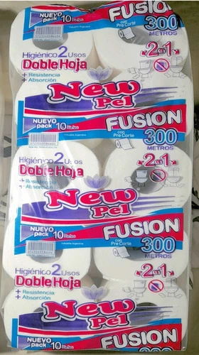 Papel Higiénico Doble Hoja 300mts 2 En 1 1