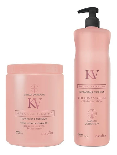 Shampoo 900ml + Mascara De Keratina X 1kg Ossono 0