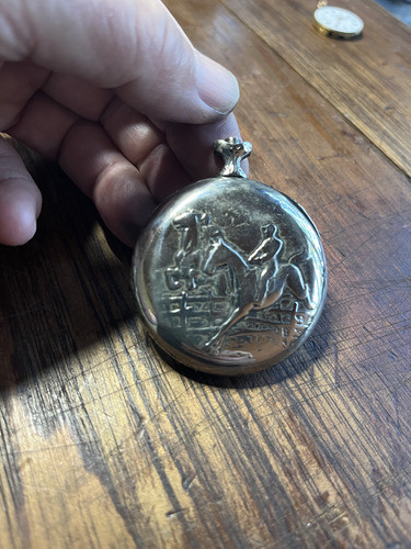 Bonito E Antigo Caixa - Relógio De Bolso 50mm Bem Trabalhado 0