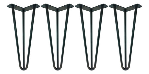 Pata  Hairpin Mesa Ratona Banco Estante 25cmx4 6mm Espesor 0