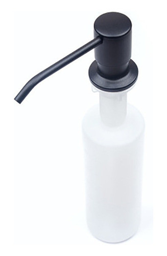 Dispensador De Jabón Liquido Negro Mate Bajo Mesada 500ml 0