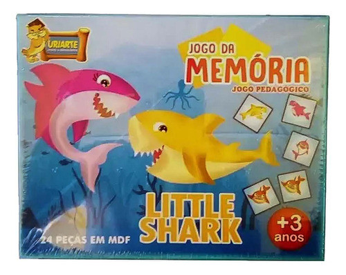 Jogo Da Memória Educativo Pedagógico Little Shark Uriarte 0