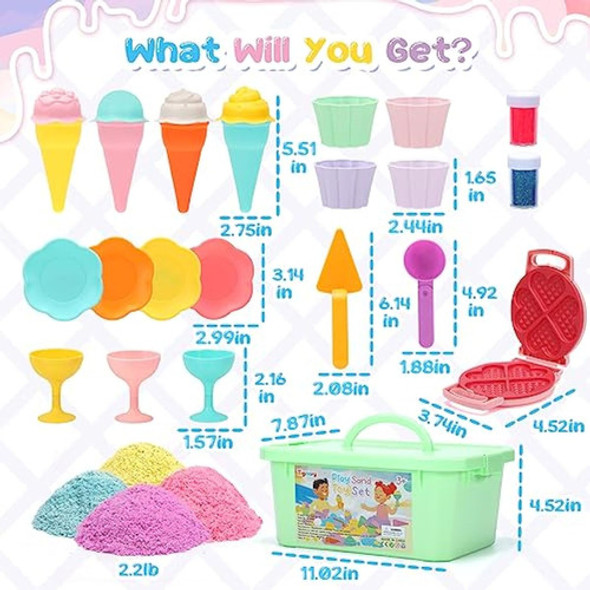 Tagitary Juego De Juguetes De Arena Para Niños, 1