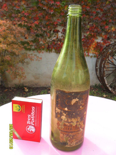 Muy Antigua Botella De Aceite Litro Marca Cadac 0