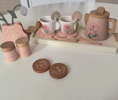 Juego De Té Niños. Juguete En  Madera. Excelente Calidad 1