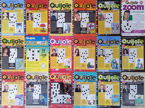 Lote X 18 Revistas Quijote Palabras Cruzada 0