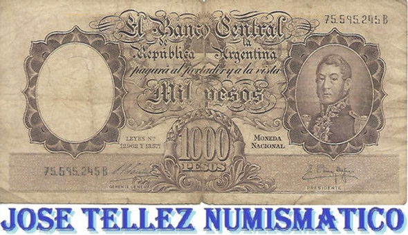 Bottero 2149 $ 1000 Moneda Nacional B- Palermo 0
