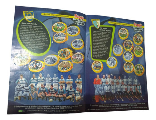 Album De Figuritas Pumas Y Leonas Baggio 2001 Incompleto 1