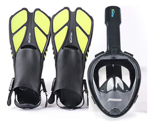Bluerise Equipo De Snorkel Para Adultos Antiniebla Snorkel S 0