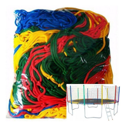 Rede Para Pula Pula E Cama Elastica De 4.00 Á 4.27 +brinde 0