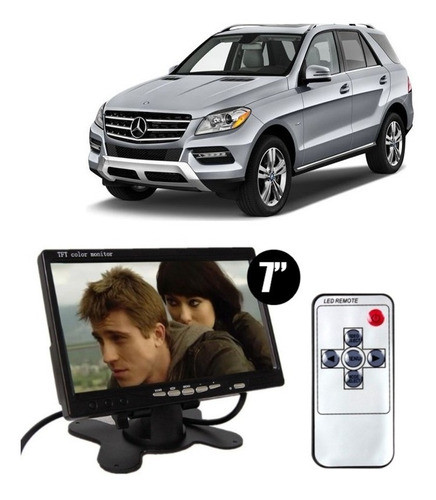 Monitor 7  Lcd Com Base P/ 2 Camera Rca Mercedes M-class 0