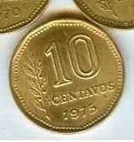 Argentina Moneda 10 Centavos 1975 0