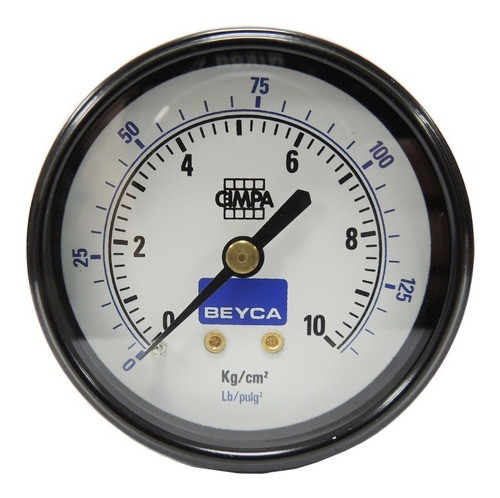 Manometro De Presion 63mm Std 10 Kg 150 Lbs 1/4 Bspt Beyca 0