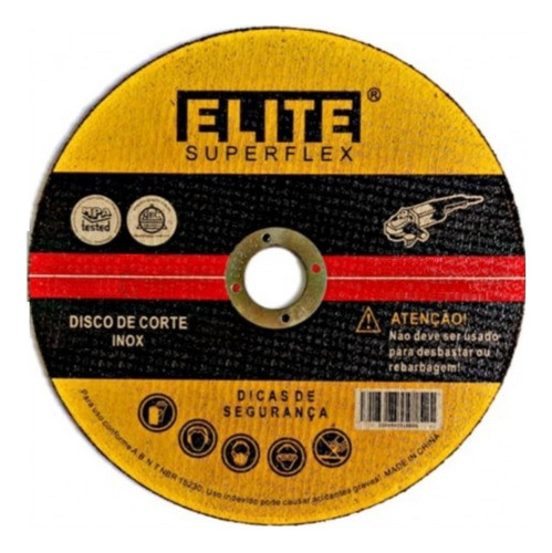 Disco De Corte Elite Aço Inox 4.1/2 Esmerilhadeira - 25 Pçs 0