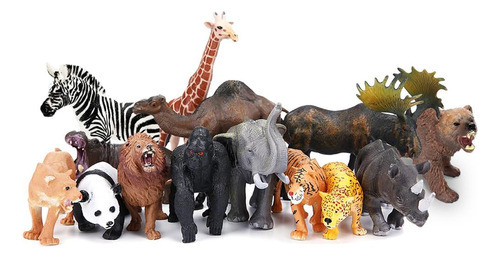 Figuras De Animales Salvajes De Safari, 14 Piezas, Para Niño 1