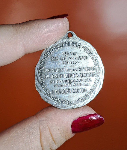 Antigua Medalla Juan Martin De Pueyrredon 1910 1