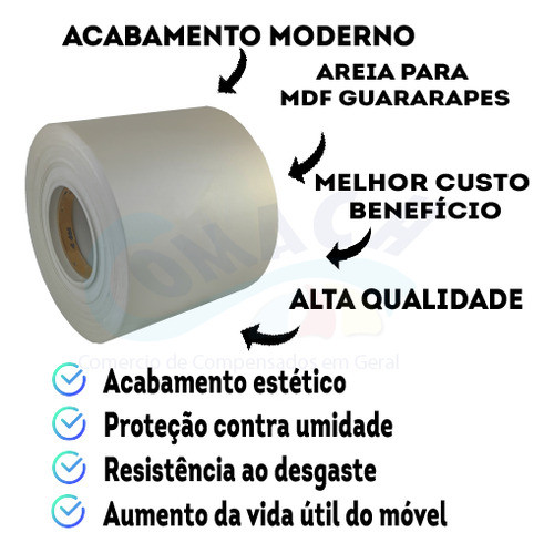 Fita De Borda Pvc Areia Guararapes 150mm Proadec Kit 20mts 1