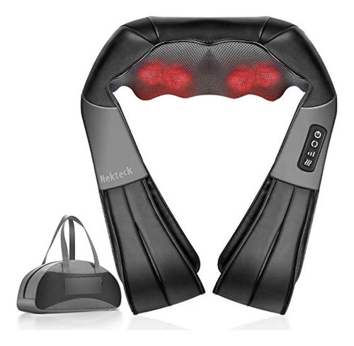 Nekteck Shiatsu Masajeador De Cuello Y Espalda Con 0