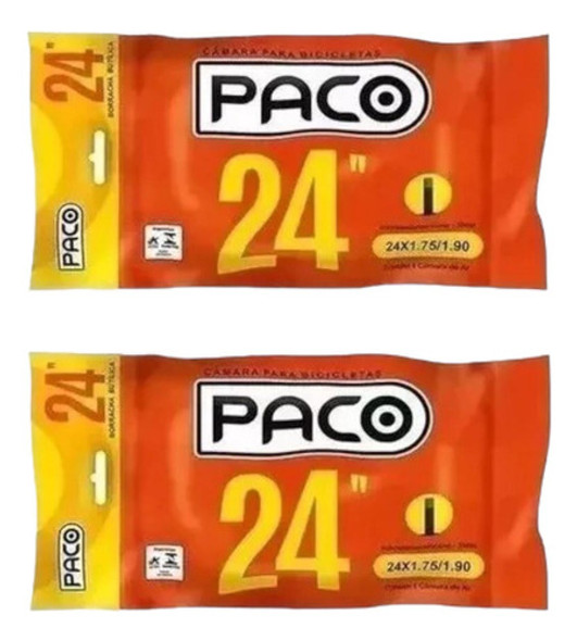 Kit 2 Câmaras Ar Pneu Aro 24 Bicicleta Bico Grosso 35mm Bike 0 Kit 2 Câmaras Ar Pneu Aro 24 Bicicleta Bico Grosso 35mm Bike 0