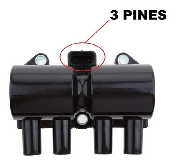 Bobina Chevrolet Classic Corsa Meriva Fun Aveo Prisma 3 Pin 1