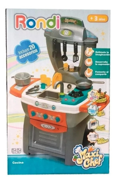 Cocina Maxi Chef Rondi Horno Agua Sonidos Y Luz 1