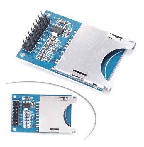 2 Pc Sd Tarjeta Lector Módulo Ranura Zócalo Para Arduino Bra 0