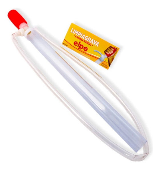 Limpia Grava Manual Con Fuelle Elpe - 30 Cm Pecera Acuario 0