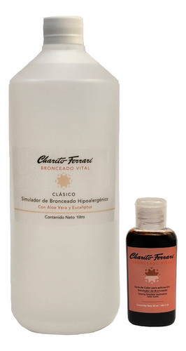 Simulador De Bronceado Clásico X 1 Litro - charito Ferrari 0