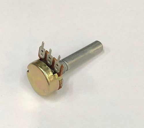 Potenciómetro Logarítmico Eje Metal 30mm 25k Diam 16mm X 5 1