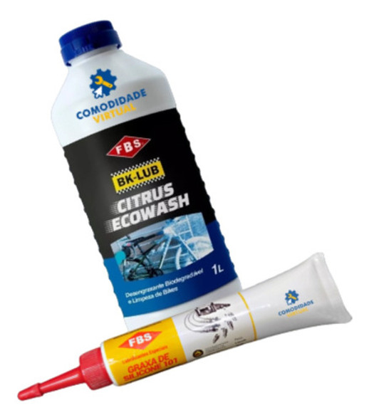 Kit Desengraxante Biodegradável Para Bike E Graxa De Silic. 0 Kit Desengraxante Biodegradável Para Bike E Graxa De Silic. 0