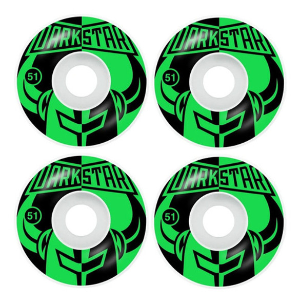 Ruedas Skate Darkstar Divide 51mm ¡linea Profesional! Verdes 1